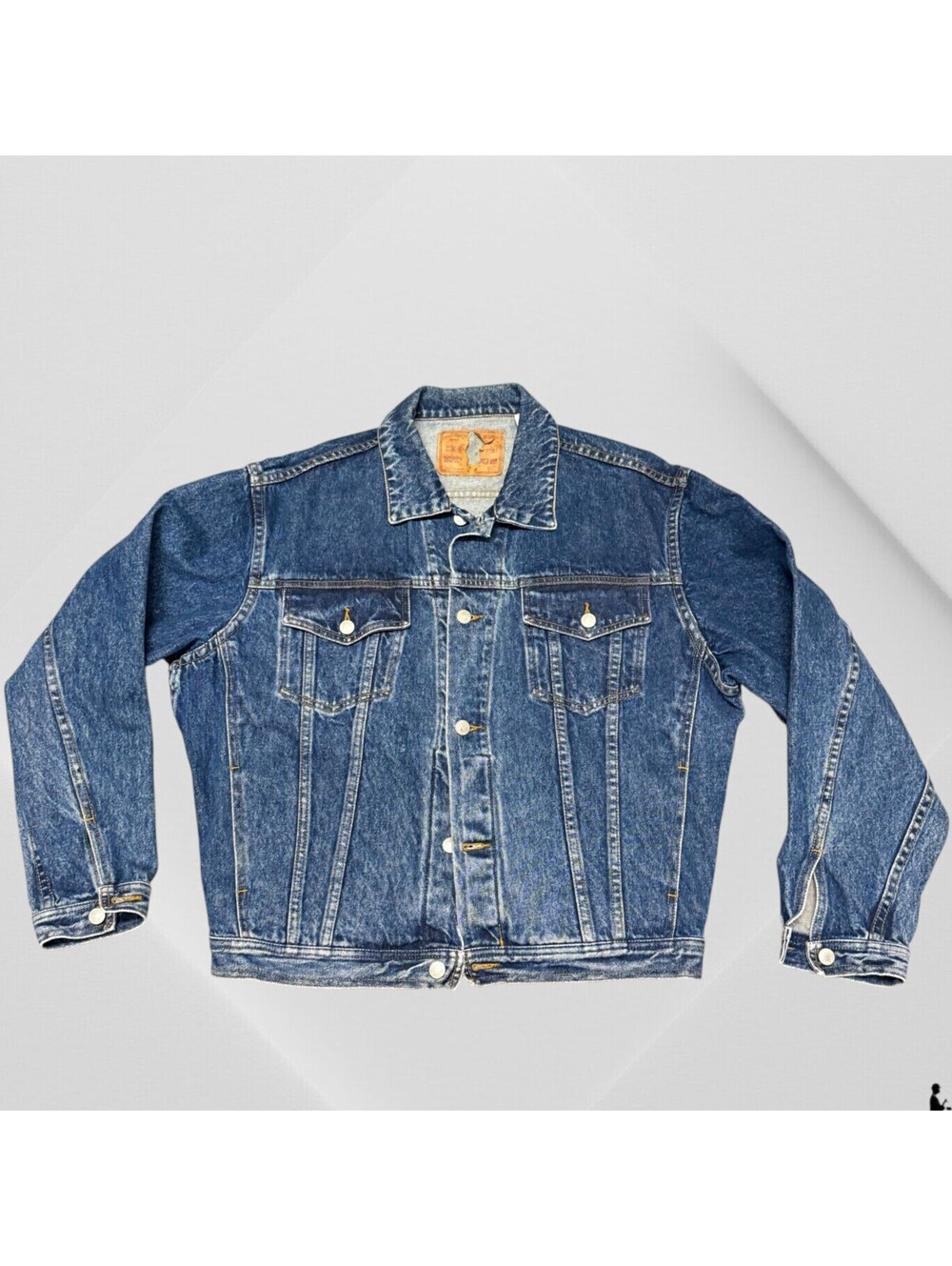 Jean Jacket ET Vous Western Cowboy Cowgirl Desert Denim 2 M Medium Unisex